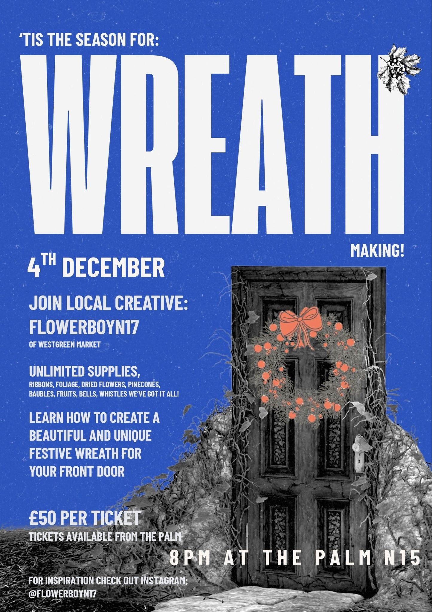 Wreath Making x 1 Ticket