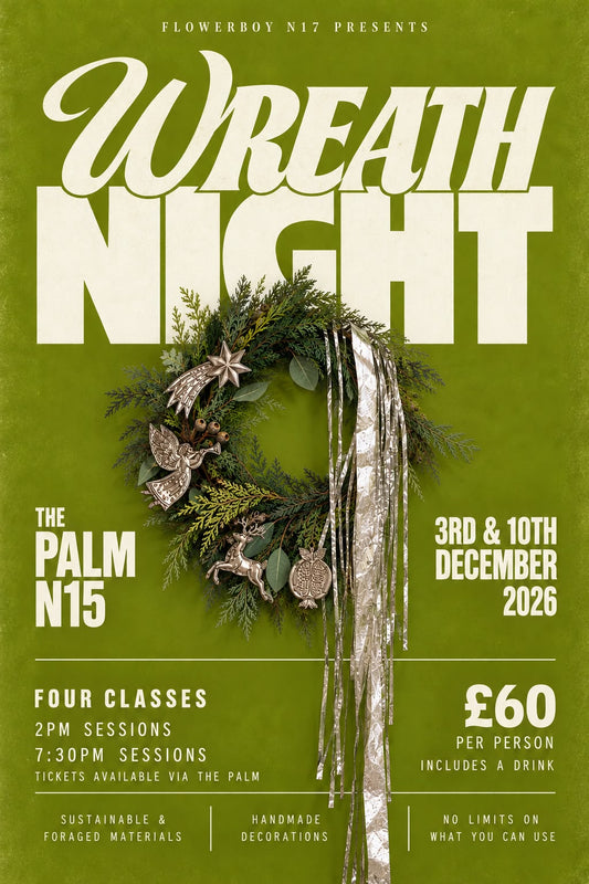 1 x Ticket Festive Wreath Making 2pm 3rd Dec